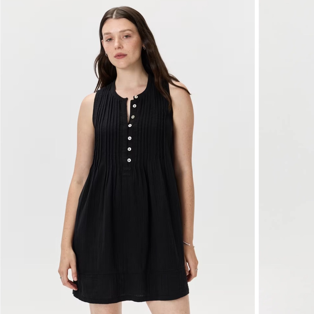 Quince 100% Organic Cotton Gauze Swing Dress